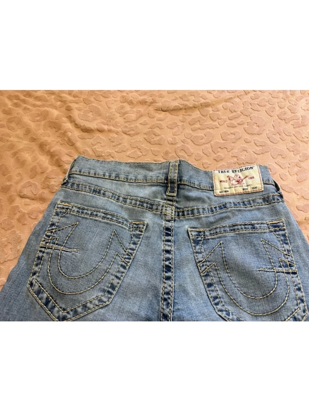 True Religion Mens Distressed Holes Rocco Skinny Jeans! 32x34